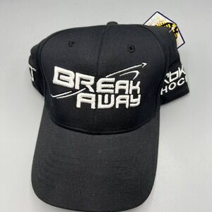 Break Away Hockey Hat‎ Reebok Large-Extra Large Stretch Fitted Cap Black New Men